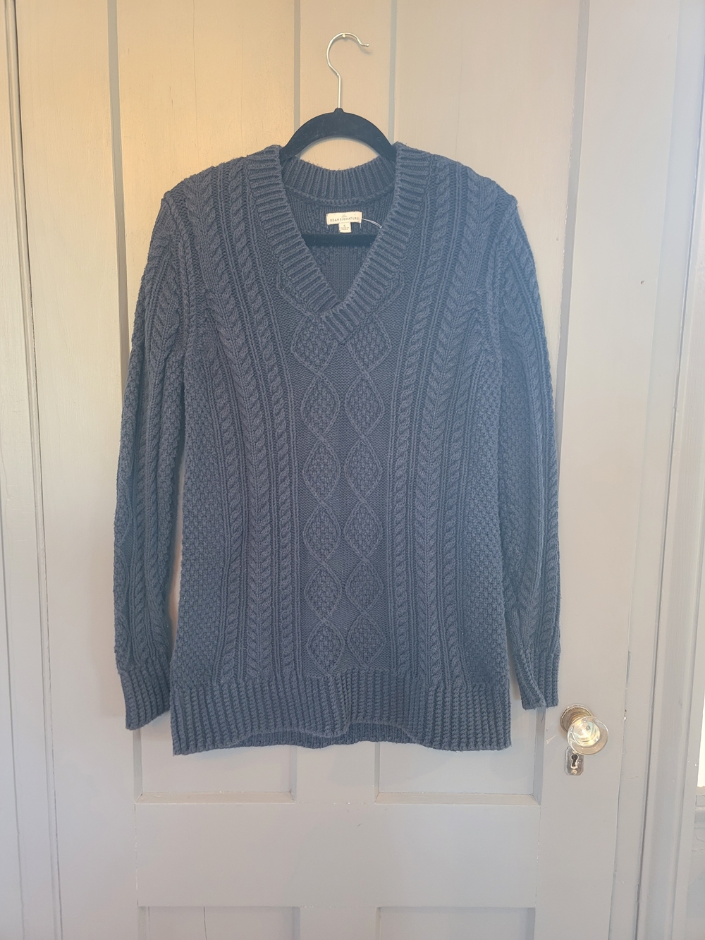 LL Bean Cable Knit Long Sweater